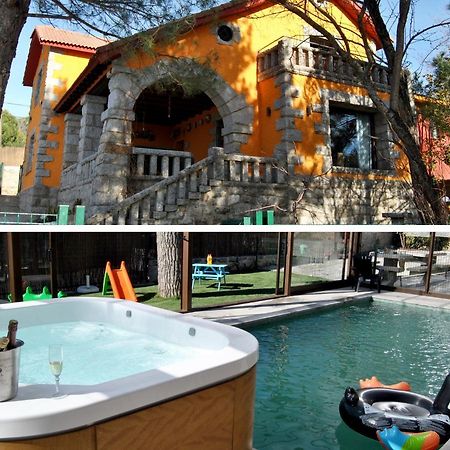 Collado Mediano Casa Rural Mansion Adela Con Piscina Y Jacuzzi מראה חיצוני תמונה