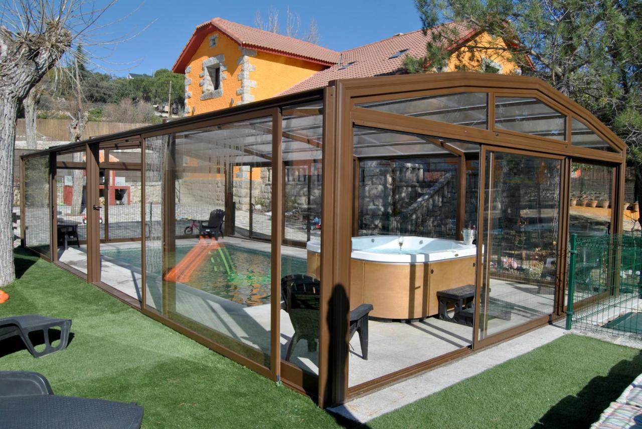 Collado Mediano Casa Rural Mansion Adela Con Piscina Y Jacuzzi מראה חיצוני תמונה